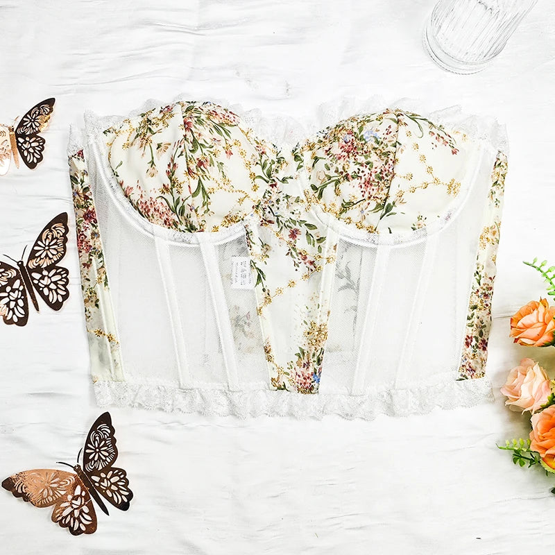 Corset Femme Fleur Éternelle