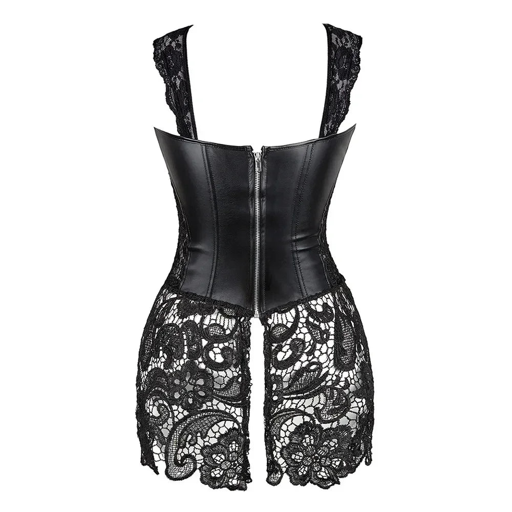 Corset Robe Femme Noire