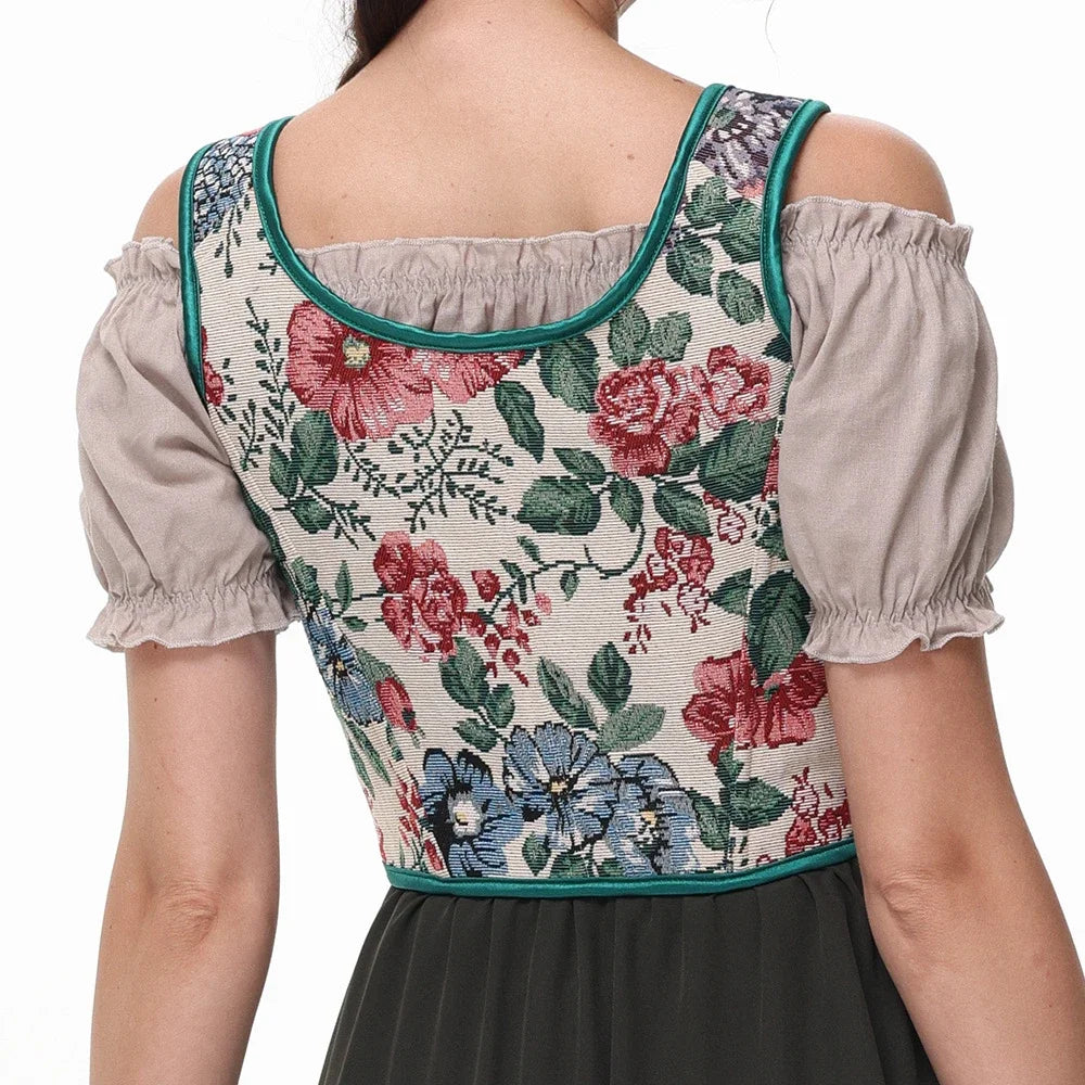 Corset Femme Floral à Bretelles