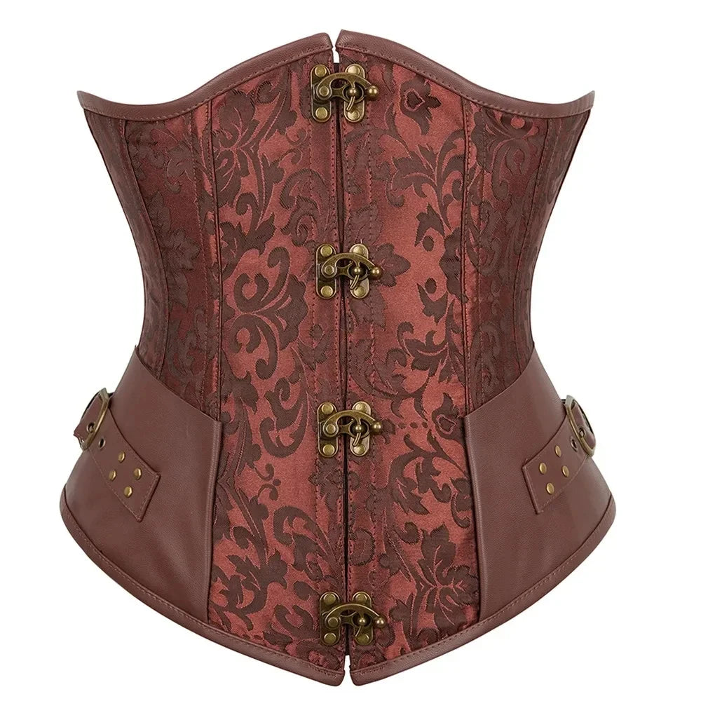 Corset Femme Marron Steampunk