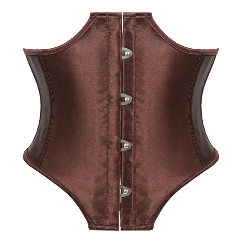 Corset Femme Marron Taille Haute
