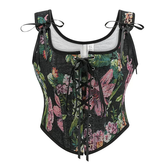 Corset Femme Vintage Floral