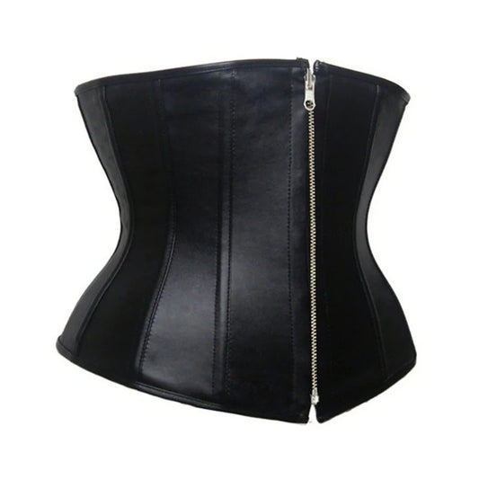 Corset Femme Underbust Noir Zippé