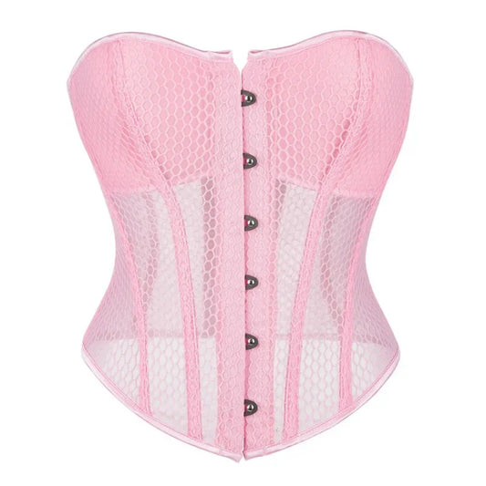 Corset rose transparent