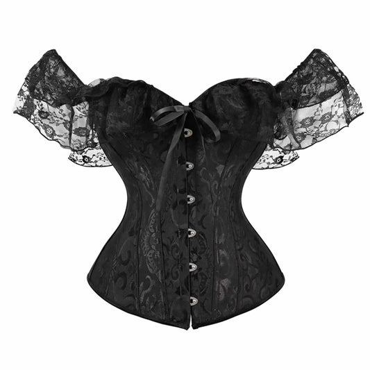 Corset Femme Noir Dentelle