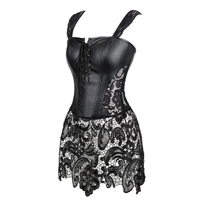 Corset Robe Femme Noire