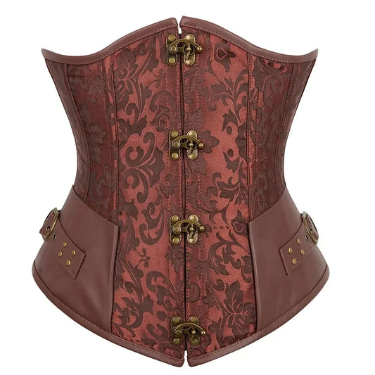 Corset Femme Marron Steampunk