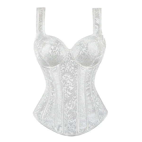 Corset Femme Blanc Bretelles